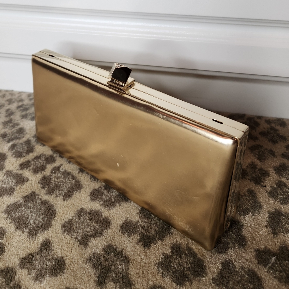 Jimmy Choo Celeleste Bag Mirror Leather Gold